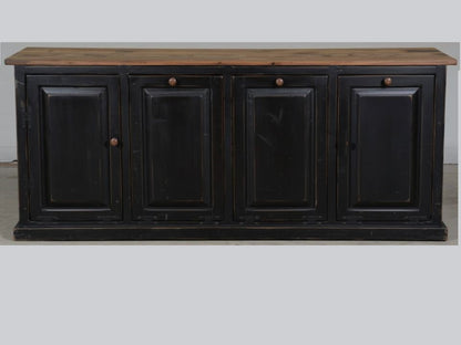 custom Primitive Triple Trash Bin with storage Cabinet (With trim) No drawers