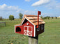 amish mailbox with newspaper slot 