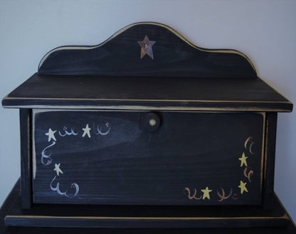 black amish bread box