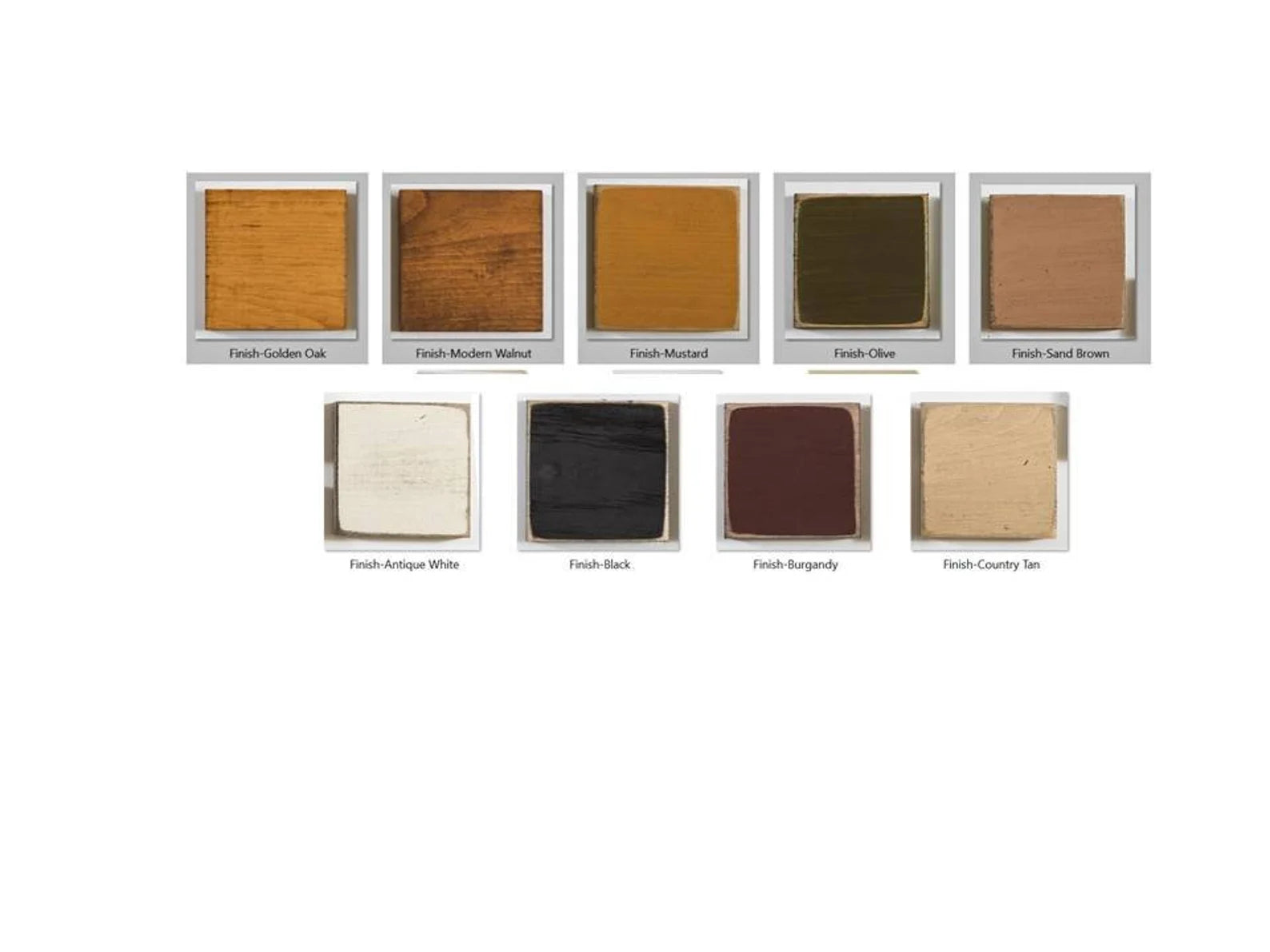wood stain and paint color options