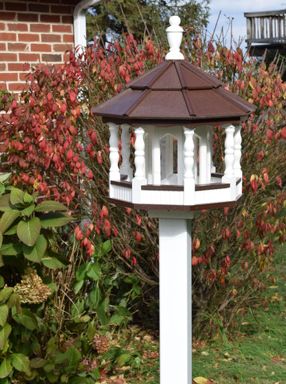 Deluxe Poly Gazebo Spindle Bird Feeder | Multiple Colors