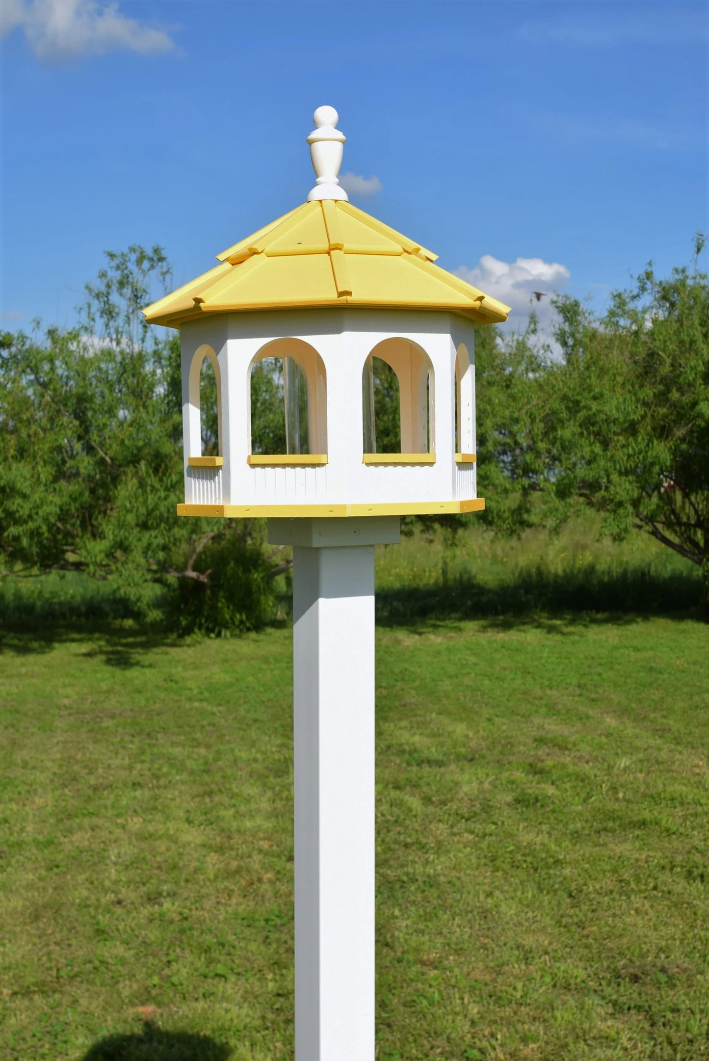 Large Poly Gazebo Arched Bird Feeder | Multiple Bright Colors