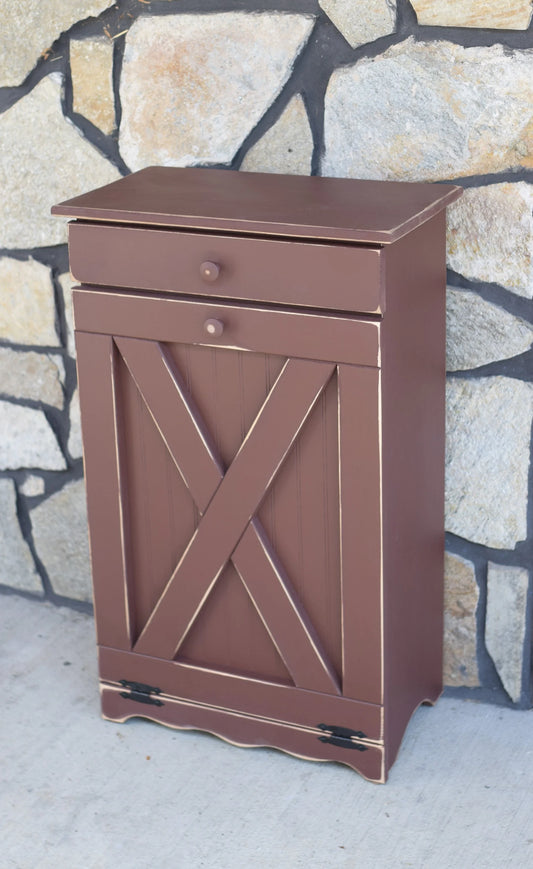 Extra Large Wooden Trash Bin | X door #1