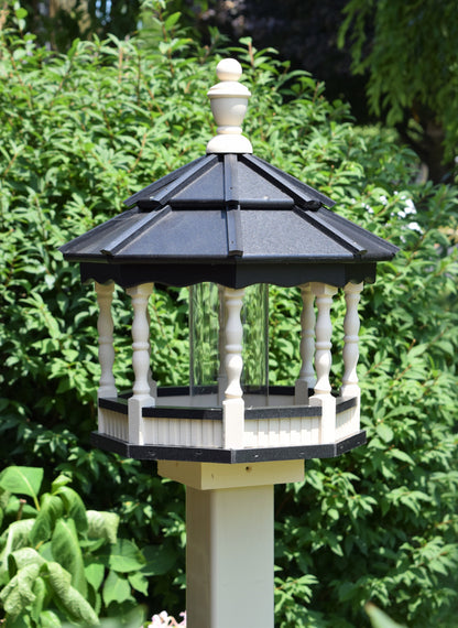 Small Poly Gazebo Spindle Bird Feeder | Multiple Colors