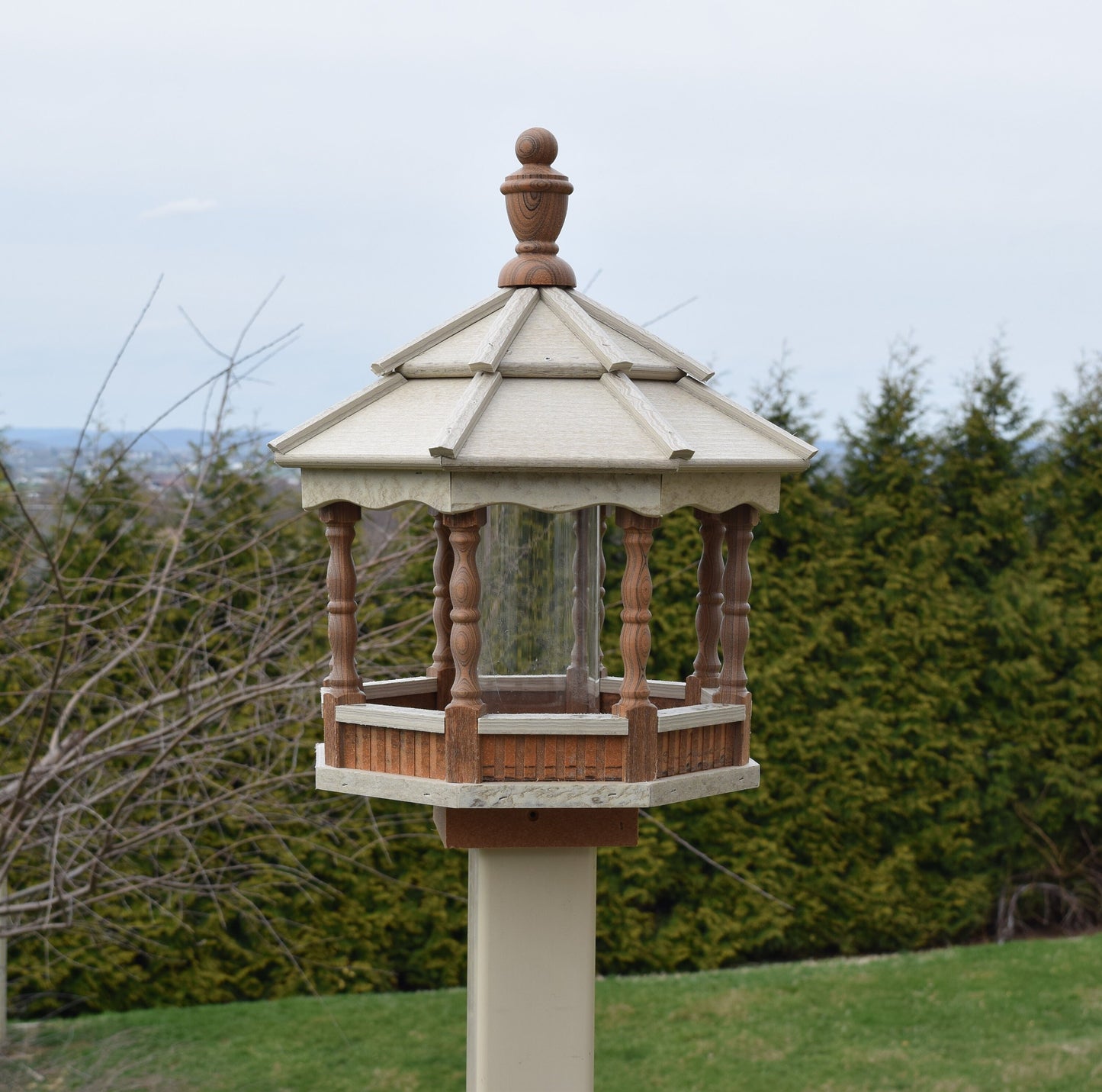 Small Poly Gazebo Spindle Bird Feeder | Multiple Premium Colors