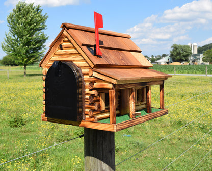 Log Cabin Mailbox with Porch