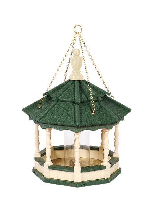 Small Hanging Gazebo Spindle Bird Feeder | Multiple Colors