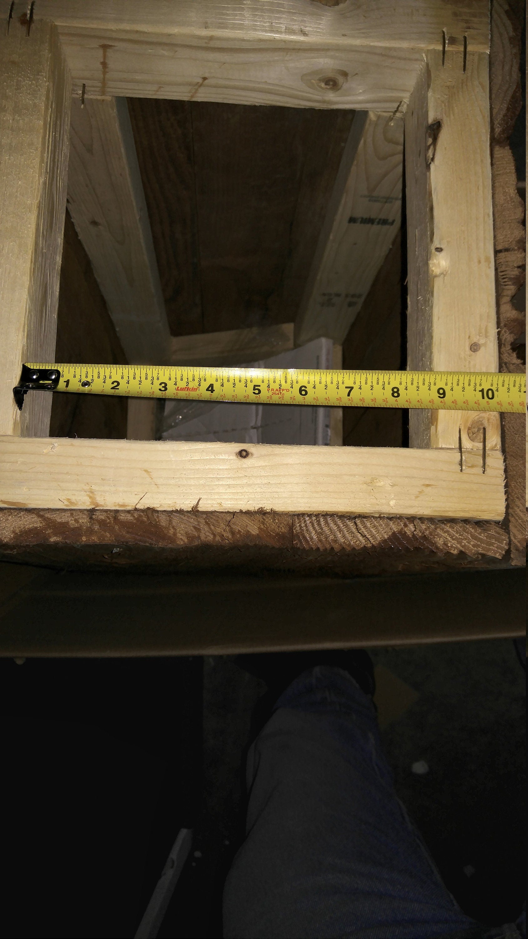 measurement of bottom opening wooden outhosue well cover