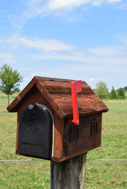 Reclaimed Mushroom Wood Mailbox