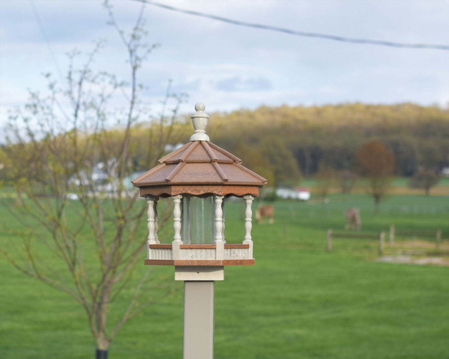 Small Poly Gazebo Spindle Bird Feeder | Multiple Premium Colors