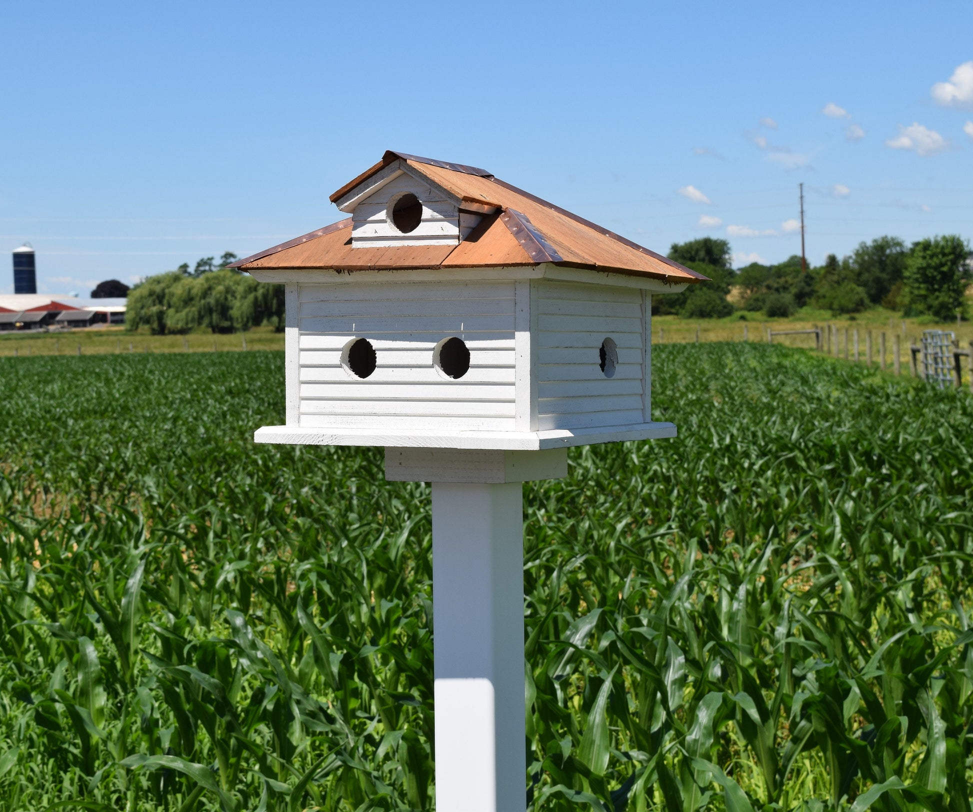 reclaimed martin birdhouse