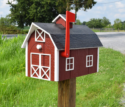 red barn mailbox