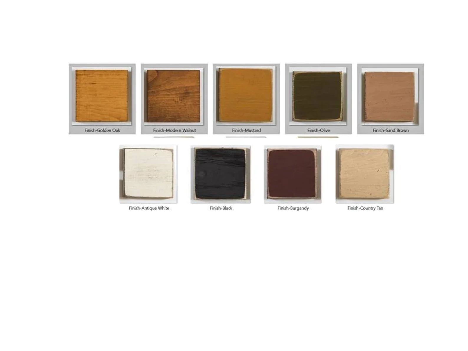 stain and paint swatches