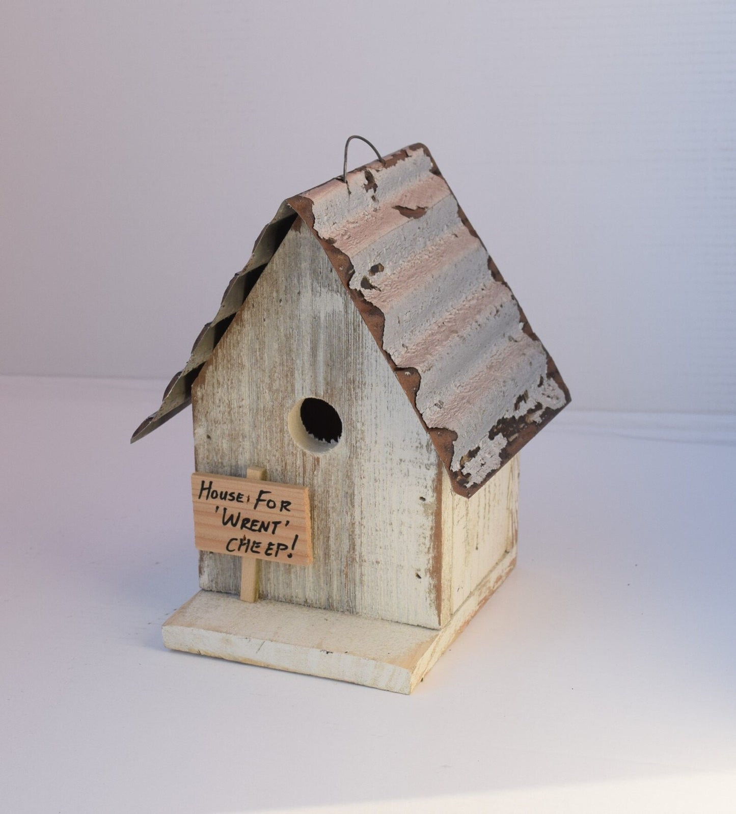 white wren birdhouse